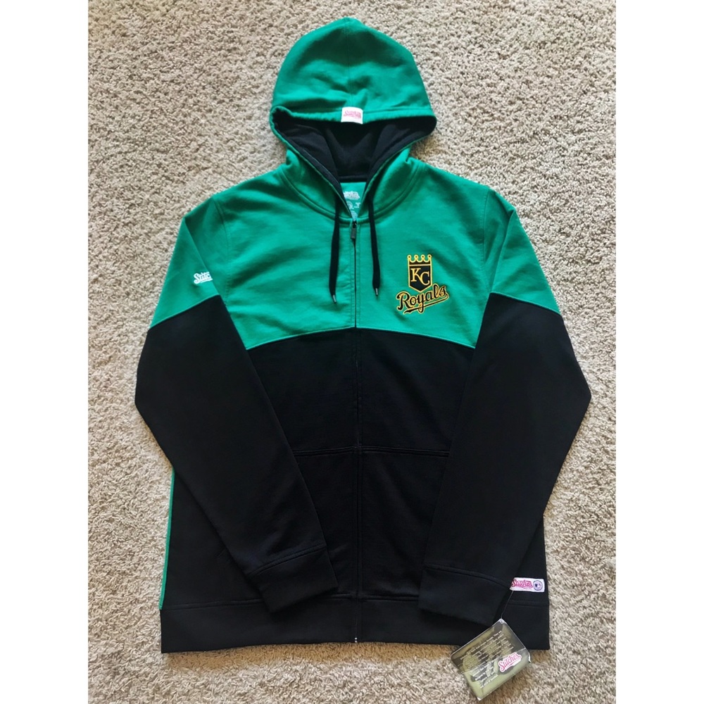 Stitches Kansas City Royals Green Zip Up Hoodie